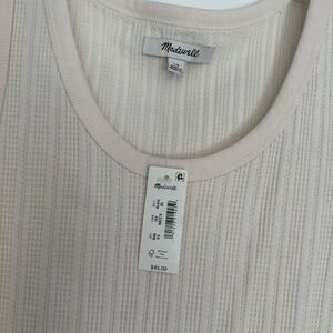 NWT Madewell Ivory Tank Top